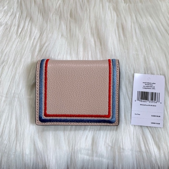 Kate Spade Small Bifold Eva Embroidered Wallet - Picture 4 of 8
